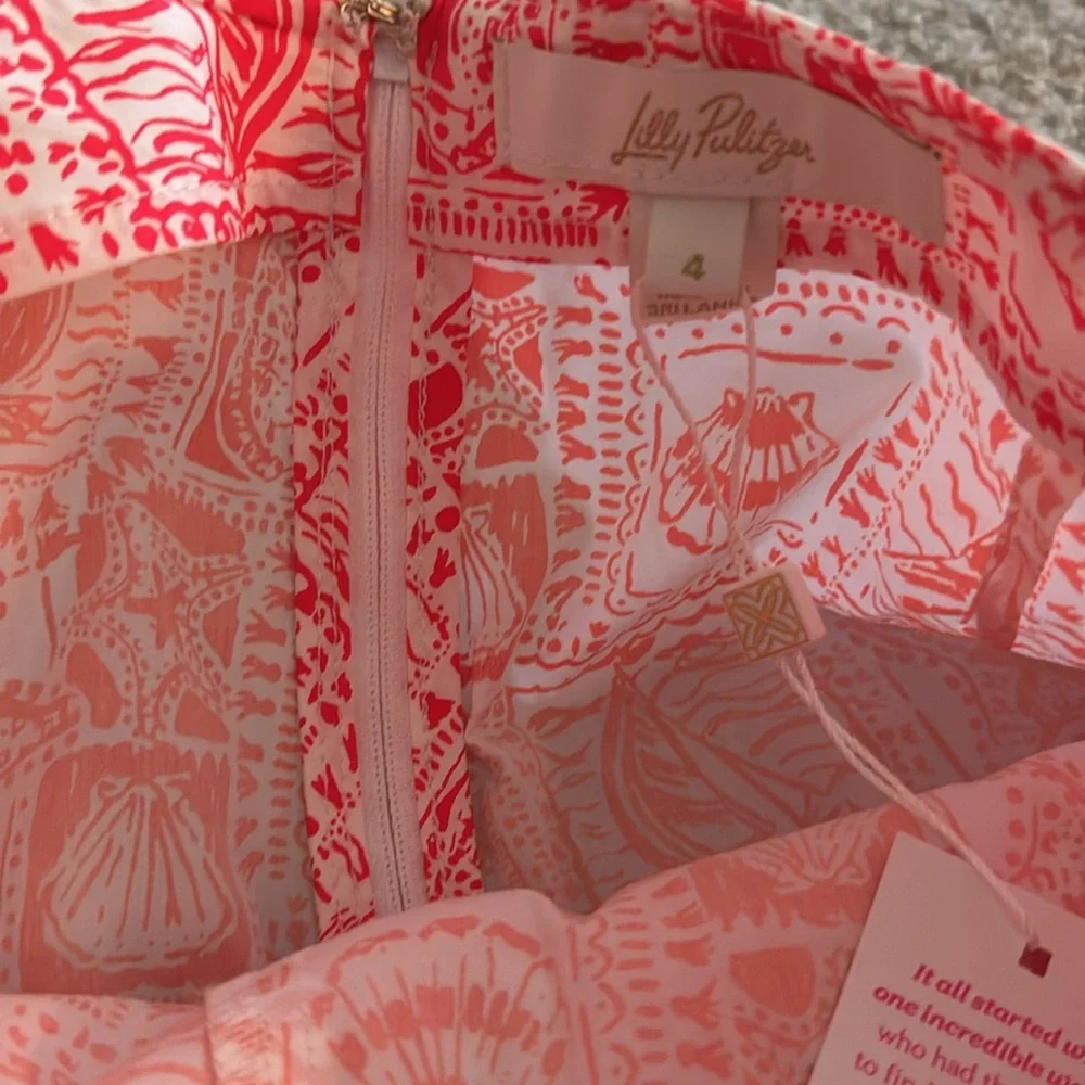 Lilly Pulitzer Red and White Nautical Print Skort - Picture 6 of 7